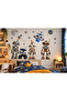 Robot Wall Sticker Set – Space, Rocket, and Planet Themed Kids' Room Wall Decor - 3