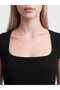 Peak New Season Black Square Neck Bodycon Dress - 3