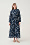 Raglan Sleeve Patterned Dress - 2