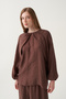 Raglan cape detailed blouse - 3