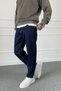 Navy Blue Slim Fit Lycra Jean - Denim Trousers - 4