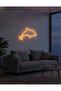 Yunus Figürlü LED Neon Duvar Tablosu | Amber Aydınlatmalı Modern Dekor | Çocuk Odası - 2