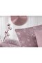 Floral Patterned Elastic Sheet Double Duvet Cover Set Rose Dried - 3