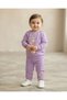 Baby Girl Winter 3-Yarn Embroidered Heart and Duck Embroidery Set, 6-9-12-18-24 Months, 2-Piece Top and Bottom Set - 2