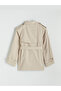 Peak New Season Beige Jacket with Collar and Belt Women's Trench Coat - 8