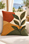 Autumn Themed Botanical and Landscape Patterned Decorative Throw Pillow Cover 43X43 Cm– (Double Sided) - 3