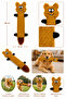 Squirrel & Lotus Nut Dog Toy Set – 40 cm Plush Squirrel and Interactive Fetch Toy with Food Storage - 5