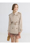 Quality Pieces from Çelebi Store Jacket Roba Collar Belted Women's Trench Coat