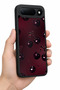 Spark 50 5g Compatible Dark Cherry Patterned Shockproof Case with Camera Protection - 5