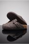 Comfortable Eva Sole Unisex Men's and Women's Home and Outdoor Daily Closed Front Boston Mode Sabo Felt Slippers - 4