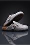 Comfortable Anatomical Eva Sole Unisex Men's Women's Home Work Daily Closed Front Boston Style Sabo Felt Slippers - 5