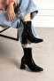 Dai̇se Square-Toe Thick-Heeled Luxury Women's Stretch Boots - 3
