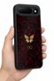 Spark 50 5g Compatible Burgundy Rose Patterned Shockproof Case with Camera Protection - 5