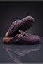 Comfortable Anatomical Eva Sole Unisex Men's Women's Home Work Daily Closed Front Boston Style Sabo Felt Slippers - 6