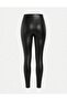 Faux Leather High Waist Lycra Girls' Leggings - 4