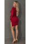 Off-The-Shoulder Long Flared Sleeve Skirt Fitted to the Body Deep Slit Mini Dress - 8