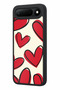 Spark 50 5g Compatible Red Heart Patterned Camera Protected Shockproof Case - 3