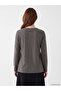Lcw Grace Anthracite Crew Neck Patterned Women's T-Shirt - 4