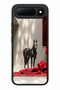 Spark 50 5g Compatible Black Horse Patterned Shockproof Case with Camera Protection
