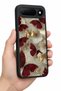 Spark 50 5g Compatible Burgundy Patterned Camera Protected Shockproof Case - 5
