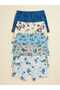 Boys' Lycra Mixed Patterned Cotton Boxer Briefs 5-Pack