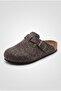 Comfortable Anatomical Eva Sole Unisex Men's Women's Home Work Daily Closed Front Boston Style Sabo Felt Slippers - 3