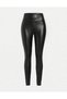 Faux Leather Girl's Lycra Tights - 4