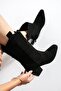 La, Capri Boots, Western Style, with Side Tassels, Low Heel, Genuine Leather Boots
