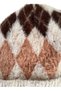 Women's Silvery Plaid Patterned Knitted Beanie - Soft Textured Winter Fuzzy Beanie - 8