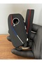 Bmw 2022+ Ix I4 X7 X6 X5 X1 Ix1 X4M New Case 4-Button Honeycomb Pattern Key Fob Protection Case Black Color + Keychain in Same Pattern