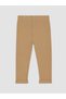 Vizyon New Season Beige Baby Boy 3-Piece Ribbed Knitwear Sweatpants - 6