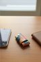 Handmade Wallet Type Keychain - Genuine Leather - Colorful - 6