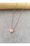 Minimal Heart Necklace – Rose Gold Tarnish-Resistant Steel Elegant Everyday Women's Necklace - 3