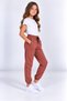 Girls' Cotton Jogger Sweatpants with Elastic Cuffs, Laces and Pockets - 2