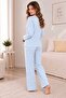Blue Egg Patterned Basic Thin Knitted Pajama Set - 2
