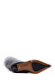 Women's Black Zippered High Thin Heeled Leather Boots Wf100001Dv - 5