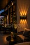 220V Electric Led Sconce with Gold Strip Amber Light Decorative Wall Lamp Bidirectional Led Lighting Modern Sconce Living Room Hallway Balcony Terrace Villa Garden Entrance Indoor Outdoor Wall Sconce - 7