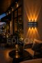 Silver Striped 220V Electric Led Sconce Amber Light Decorative Wall Lamp Bidirectional Led Lighting Modern Sconce Living Room Hallway Balcony Terrace Villa Garden Entrance Indoor Outdoor Wall Sconce - 7