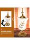 Electric Incense Burner with Decorative Gold Finish, Ceramic Aroma Holder for Home and Prayer Room - 6