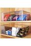 Clear Acrylic Tea Bag Organizer, Stackable Tea Storage Box with Lid, Dustproof Tea Holder Dispenser, - 3