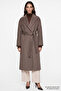 Reglan Sleeve Belted Lined Regular Coat - 8