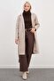 Belted Double-Breasted Collared Long Cashmere Coat - 2