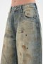 Women's Pentur Print Detailed, Front Ruched Balloon Fit Design Jeans - 6