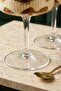 2-Piece Striped Glass Ice Cream and Dessert Presentation Bowl with Footed Base - 3