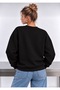 Heart Cherry Printed Oversized Women's Crewneck Sweatshirt - 2