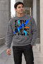 Men's City Pulse Written Crew Neck Casual Regular Fit Sweatshirt