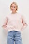 3 Thread Basic Ribbed Crop Sweatshirt - 3