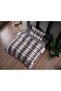 Plaid Patterned Single Premium Duvet Cover Set with Elastic Sheets - 4