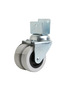 50' Double Roller Table Cabinet Coffee Table Shelf Furniture Caster with Swivel Short U-Plate -2 Pieces with Brake -2 Pieces Without Brake - 5