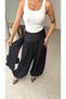 Belted Satin Shalwar Trousers - 8